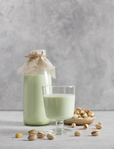 High Fiber Homemade Pistachio Milk for First Trimester (Great for Constipation-Relief!!)