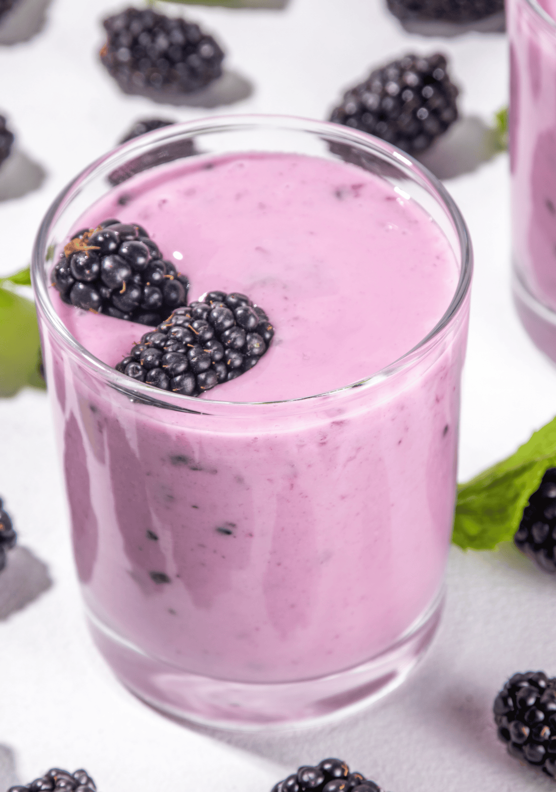 Dairy-Free Blackberry Banana Smoothie for First Trimester Morning Sickness