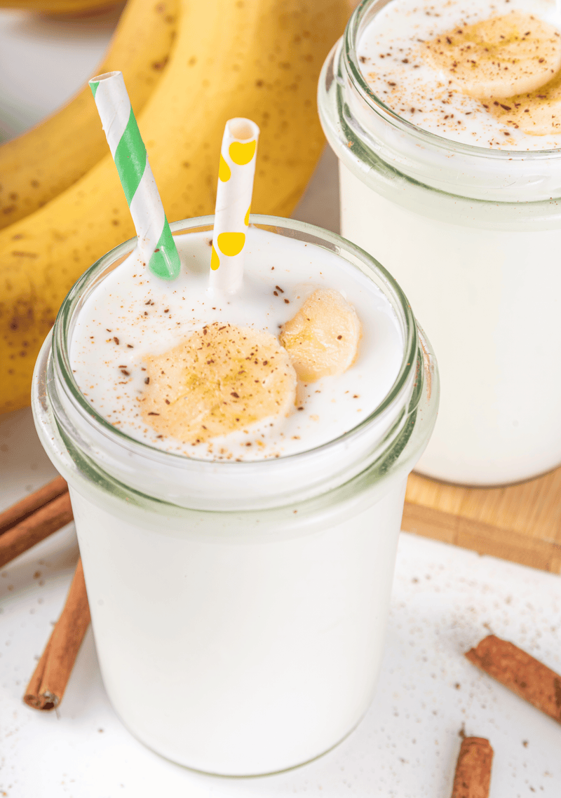 Dairy-Free Cinnamon Banana Smoothie for First Trimester Morning Sickness