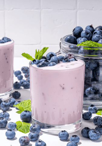 Dairy-Free Blueberry Banana Smoothie for First Trimester Nausea