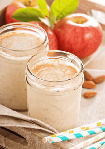 Dairy-Free Cinnamon Apple Date Smoothie for First Trimester Bloating