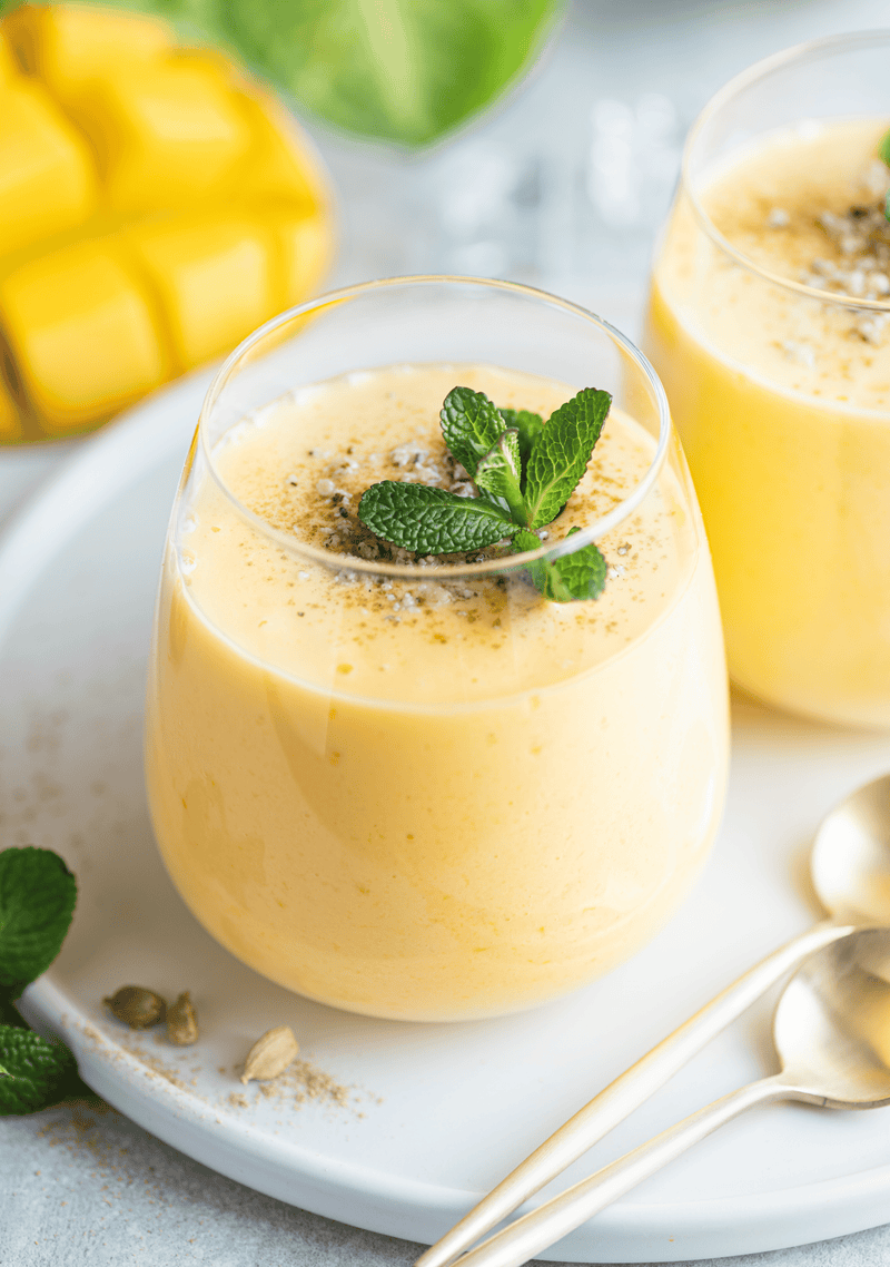 Dairy-Free Mango Banana Lime Smoothie for First Trimester Nausea