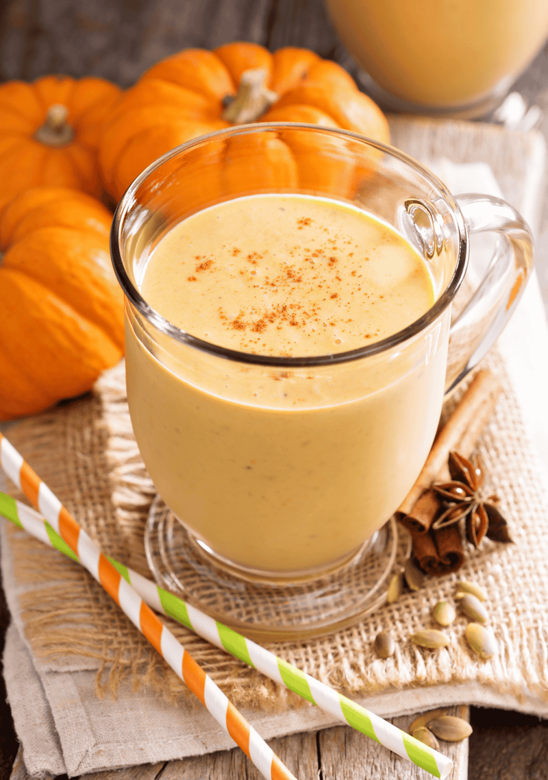 Dairy-Free Pumpkin Pie Smoothie for First Trimester Cravings
