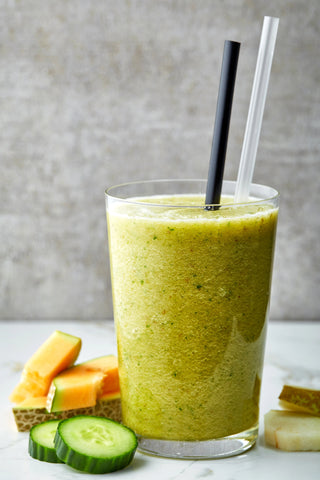 Hydrating Melon Cucumber Smoothie for Morning Sickness (Great for First Trimester!!)
