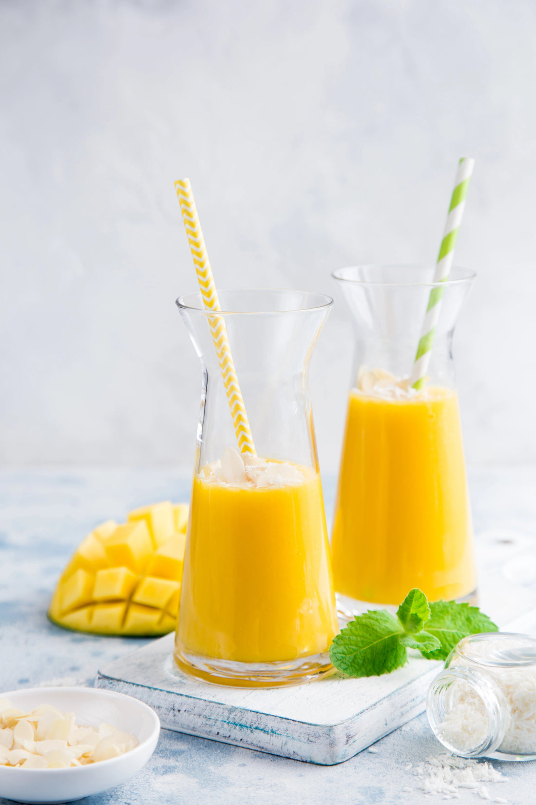 Hydrating Mango Coconut Smoothie for Morning Sickness (Great for First-Trimester!!)