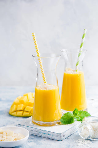 Hydrating Mango Coconut Smoothie for Morning Sickness (Great for First-Trimester!!)