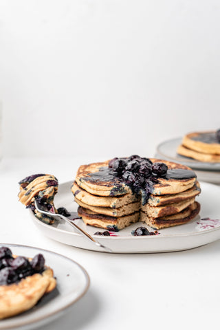 Antioxidant-Rich, Blueberry Cottage Cheese Pancakes for Pregnancy (Ultra Fluffy!!)