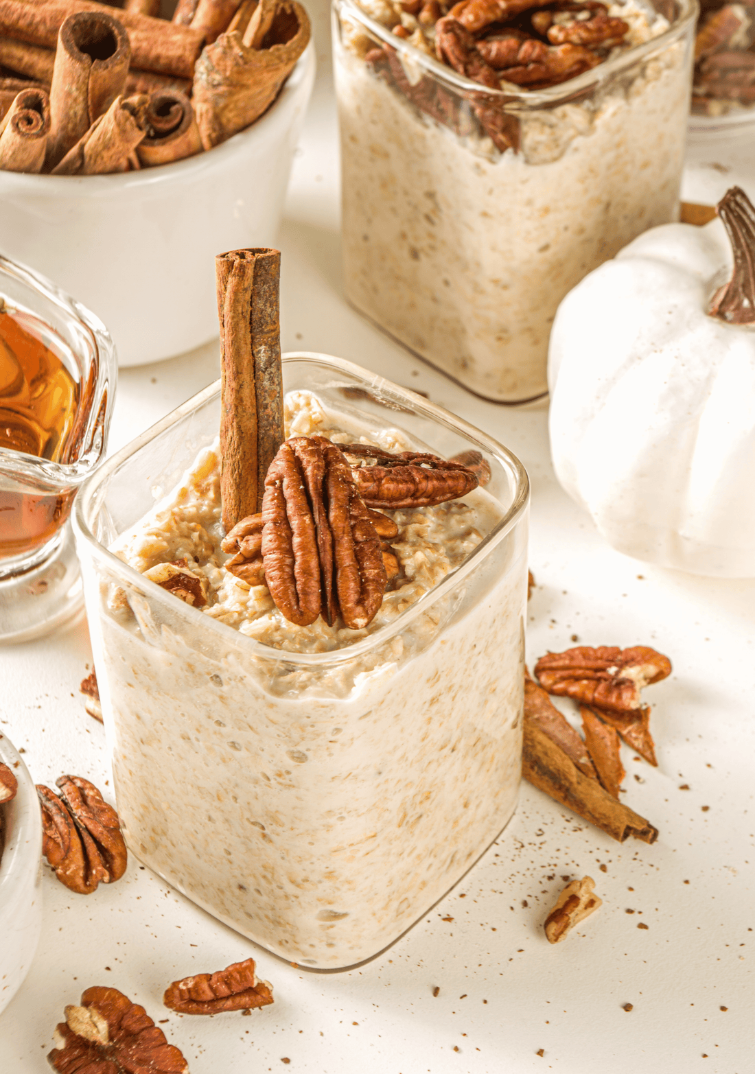 Maple Cinnamon Overnight Oats for First Trimester Cravings