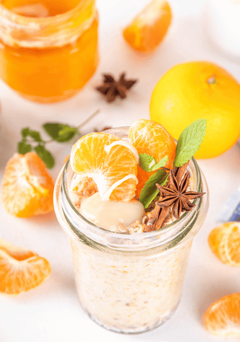 Orange Creamsicle Overnight Oats for First Trimester Cravings