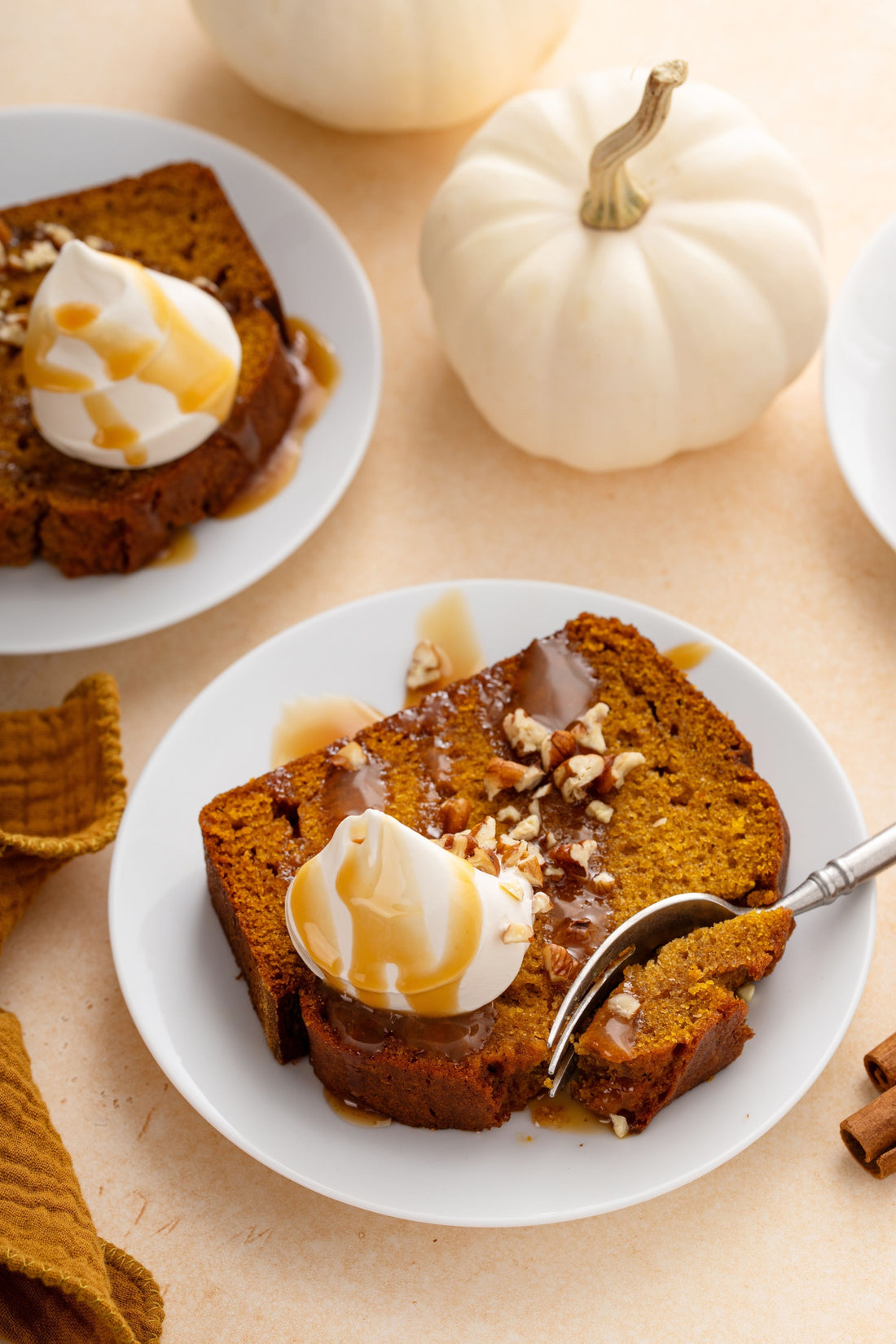 Extra Cozy Pumpkin Banana Bread with Yogurt & Pecans (Pregnancy-Friendly!!)