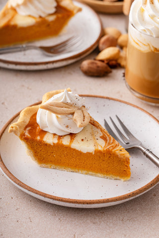 Silky Pumpkin Pie with Cheesesecake Swirls (Pregnancy-Friendly!!)