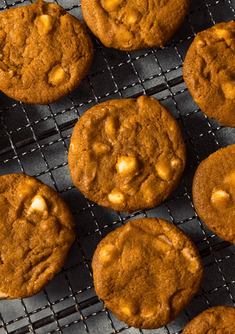 Dairy-Free Pumpkin White Chocolate Chip Cookies for First Trimester