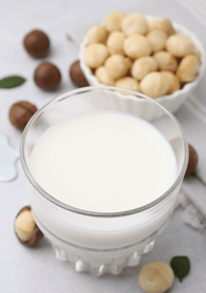 Quick-Soak Macadamia Nut Milk for First Trimester Constipation