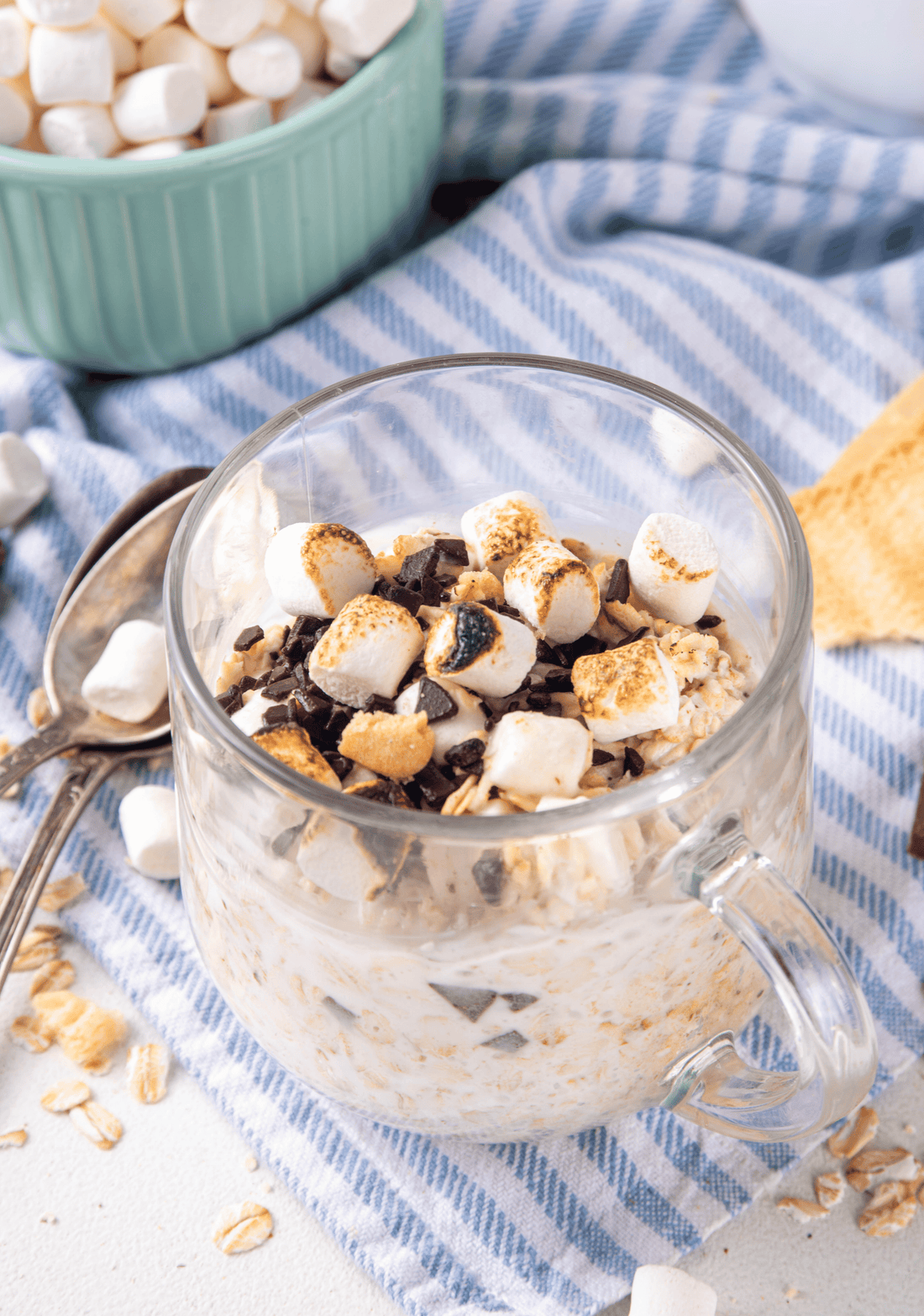 S'mores Overnight Oats for First Trimester Cravings