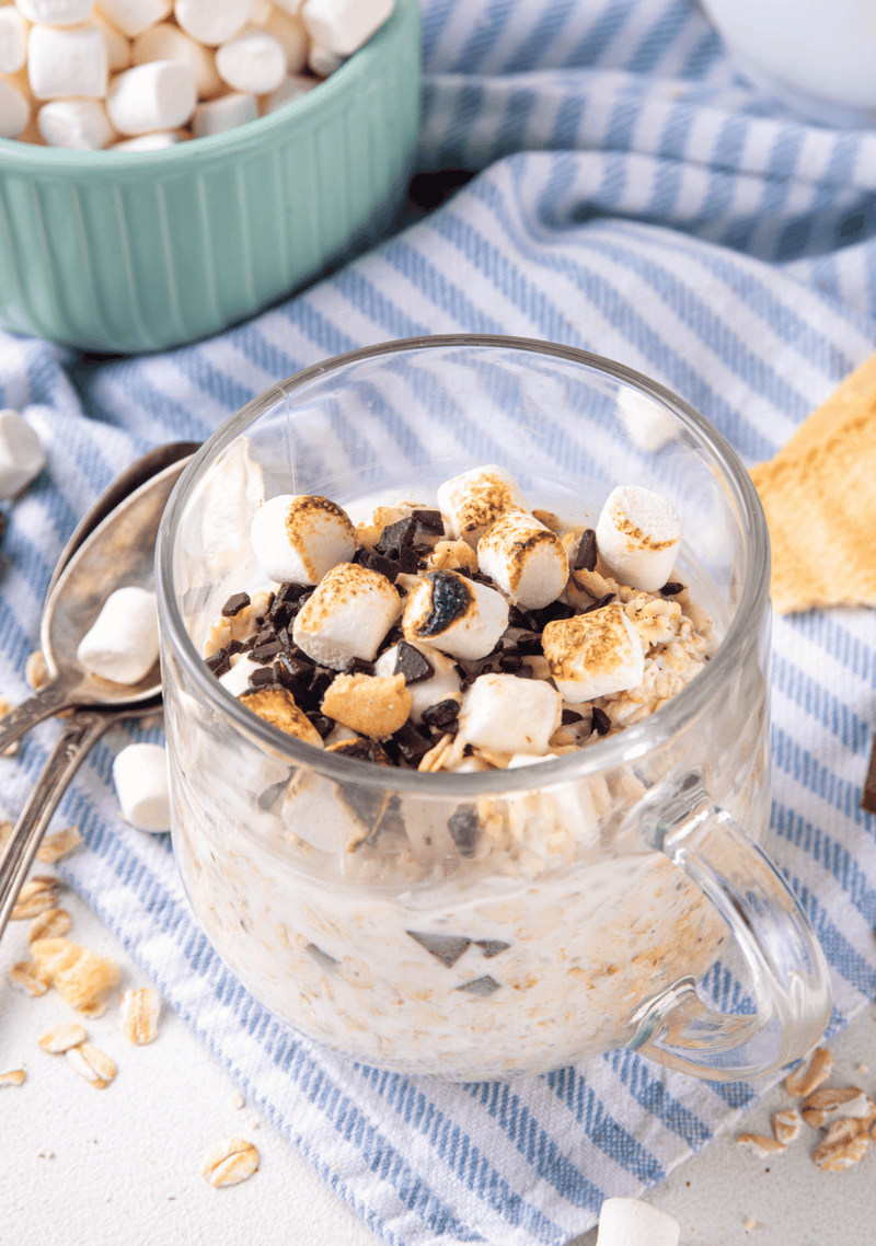 S'mores Overnight Oats for First Trimester Cravings