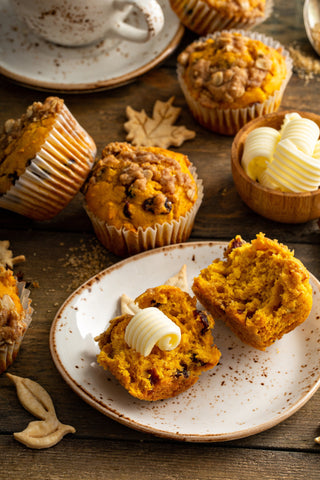 Cozy Pumpkin Cranberry Muffins with Oat Crumble (Pregnancy-Friendly!!)