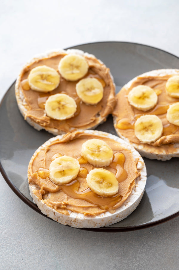 Morning Sickness Rice Cake with Peanut Butter for First Trimester (Great for Pregnancy Cravings!)