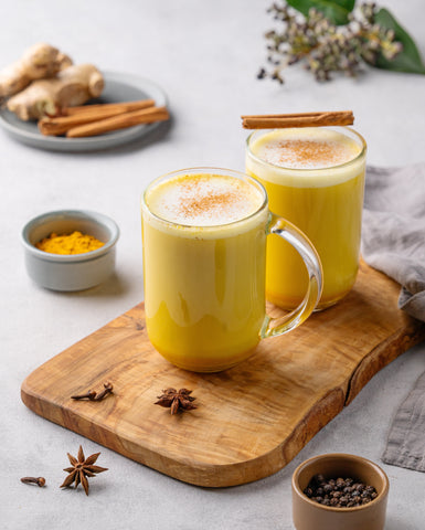 Pregnancy-Friendly Turmeric Golden Milk Latte (Decaf for Expecting Moms!!)