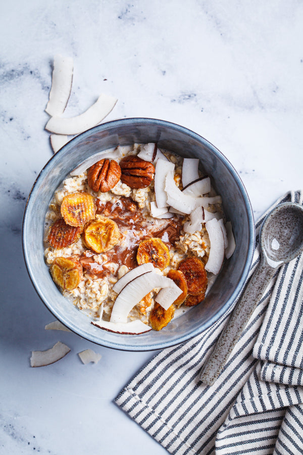 Morning Sickness Banana Coconut Overnight Oats for First Trimester (Tastes Like Dessert!)