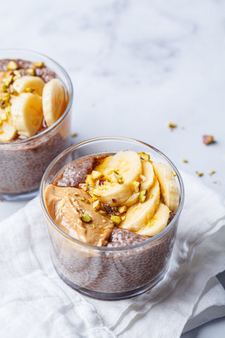 Morning Sickness Chocolate Banana Chia Pudding for First Trimester (Like Eating Brownies for Breakfast!)