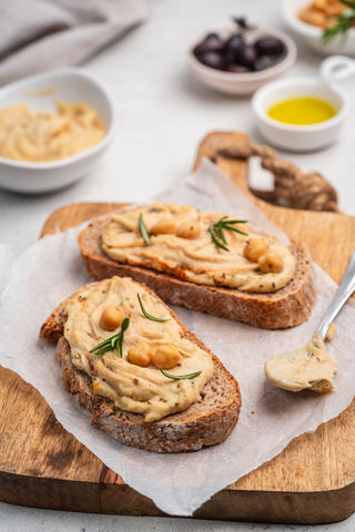 Nausea-Relief Hummus Toast for First Trimester (High Protein!!)