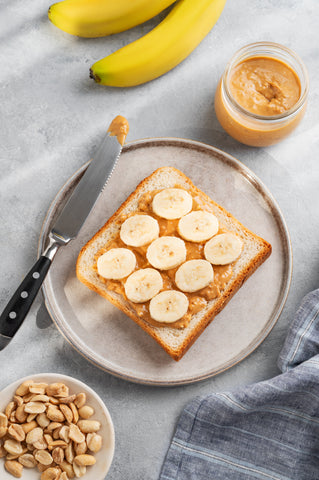 Morning Sickness Peanut Butter Banana Toast (Great for First Trimester!!)